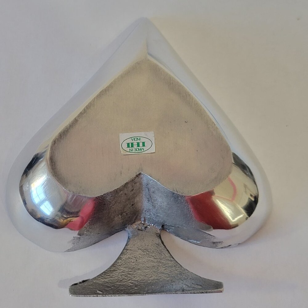 Vintage IHI Metalware Playing Card Suits Dishes Set Cast Aluminum India - Picture 3 of 15